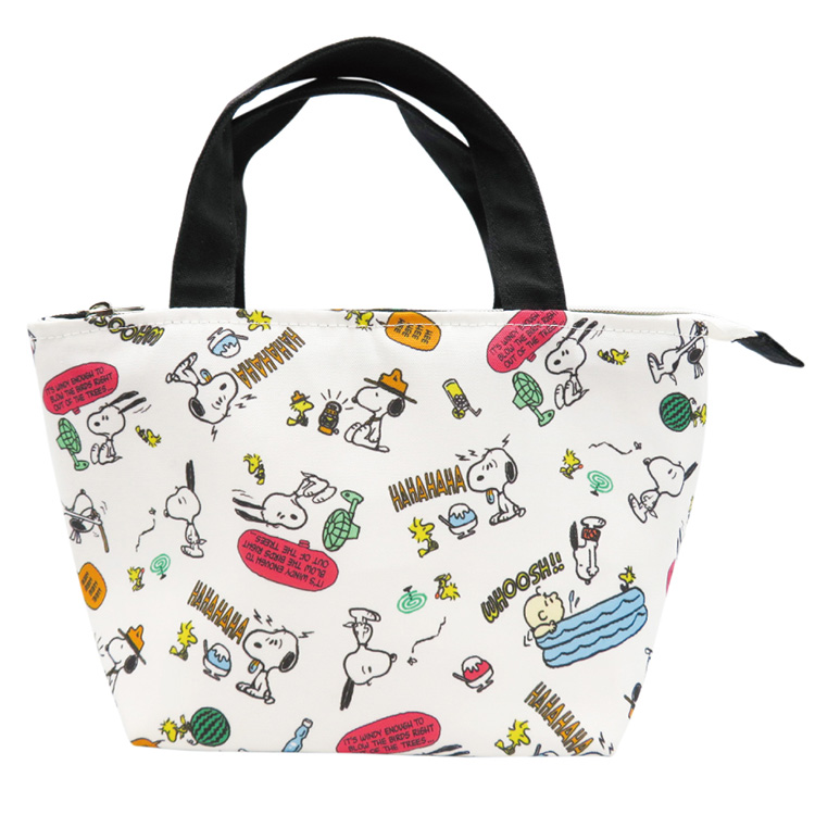 Snoopy スヌーピー ランチトート Wh サマー Wh ビジター表示商品 ファンビ寺内ネットストア