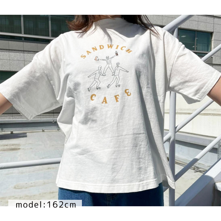 A U G デザイン刺繍レディースtシャツ ホワイト ホワイト ビジター表示商品 ファンビ寺内ネットストア