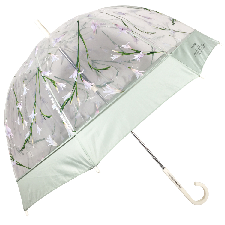 Plantica Wpc ビニール傘 花柄 Gr グリーン ビジター表示商品 ファンビ寺内ネットストア