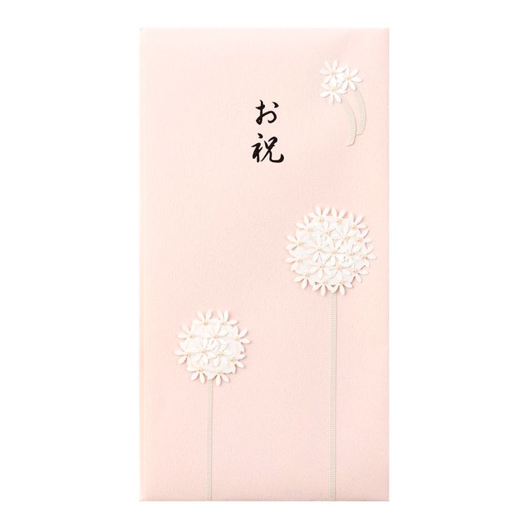 デザインフィル 金封 お祝 花の枠 ピンク