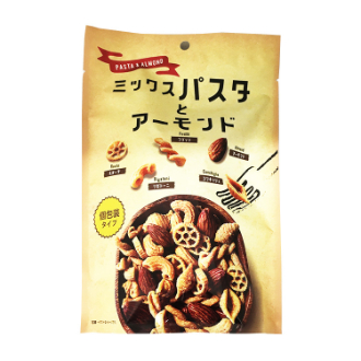 ミックスパスタとアーモンド