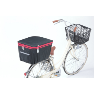 2段式後カゴカバー ブラック