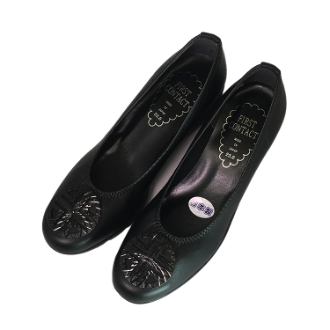 Molini ブラックフラワーフラットシューズ 36 Molini ブラックフラワーフラットシューズ 36