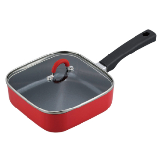 ToMay IH対応スクエアパン  18cm  レッド