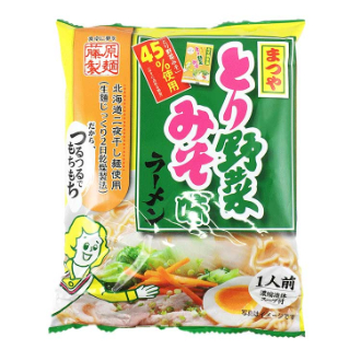 藤原製麺　まつや　とり野菜みそ味ラーメン