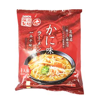 藤原製麺　かに味ラーメン みそ味