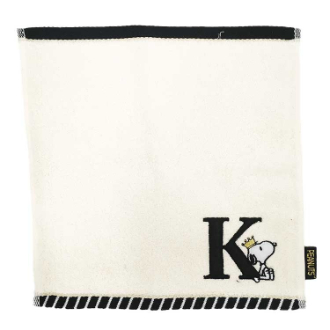 【SNOOPY】スヌーピー　ふわふわイニシャルK