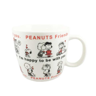 【SNOOPY】スヌーピー　ほっこりマグ L（レッド）