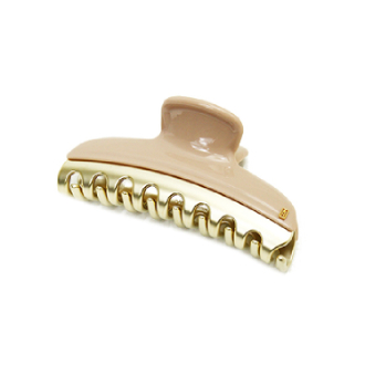 【ALEXANDRE DE PARIS】アレクサンドル ドゥ パリ　ヴァンドームクリップ L　ICCL-12832-02 S5-BEIGE B