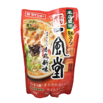 ダイショー 名店監修鍋スープ 一風堂博多とんこつ赤丸新味