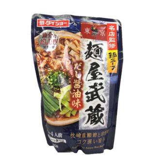 ダイショー 名店監修鍋スープ 麺屋武蔵 だし醤油味