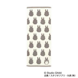 となりのトトロ 大トトロシルエット フェイスタオル