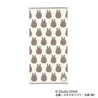 となりのトトロ 大トトロシルエット バスタオル