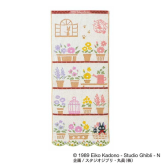 魔女の宅急便 お気に入りの花 フェイスタオル