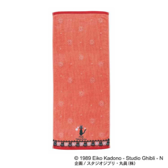 魔女の宅急便 レースジジ フェイスタオル