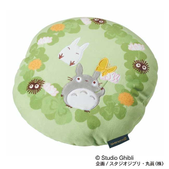 となりのトトロ クローバーとお花 モチモチクッション