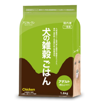 【アニマル・ワン】犬の雑穀ごはん チキン アダルト(1.6kg)
