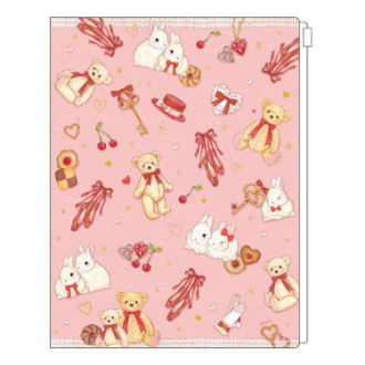 クローズピン たけいみきジッパー付6ポケットクリアファイル CF15682