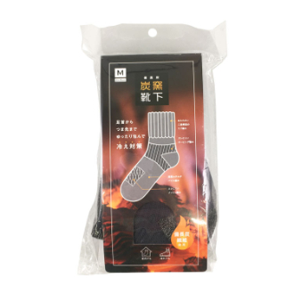 炭窯靴下 グレー Mサイズ