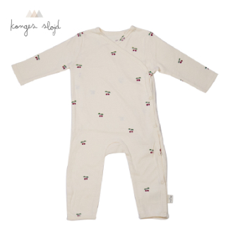 【KongesSloejd】コンゲススロイド　ベビー 長袖カバーオール　チェリー　6M