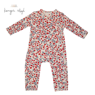 【KongesSloejd】コンゲススロイド　ベビー 長袖カバーオール　ポピー　3M