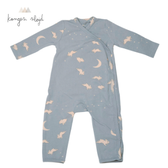 【KongesSloejd】コンゲススロイド ベビー 長袖カバーオール うさぎ 0-1M