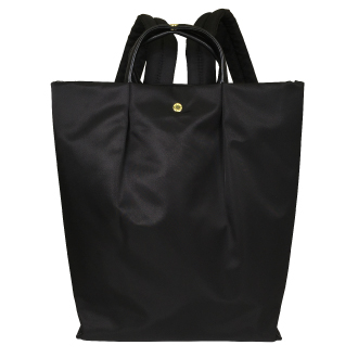 【Legato Largo】肩楽　トート型リュック　ブラック