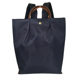 【Legato Largo】肩楽　トート型リュック　ネイビー