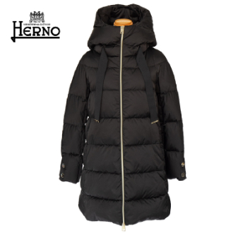 よろしくお願い致します【美品】HERNO ヘルノ ブラック 中綿 コート レディース 42