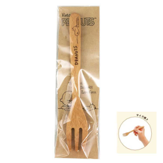 【SNOOPY】スヌーピー　木製フォーク M デスク