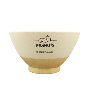 【SNOOPY】スヌーピー　塗分け飯椀 きなり色 デスク