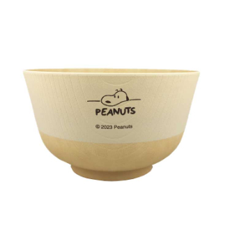 【SNOOPY】スヌーピー　塗分け丼 きなり色 デスク