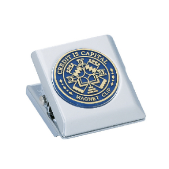 [コクヨ] マグネットクリップ　大 口幅44mm 青