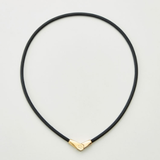 コラントッテネックレスALT  ブラック×ゴールド  Ｍ