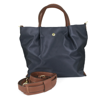 【Legato Largo】肩楽　2WAY ショルダーバッグ　ネイビー