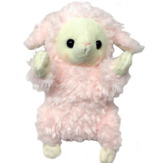 ハンドパペット ヒツジ ピンク