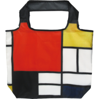 名画エコバッグ（モンドリアン「コンポジション ライン&カラー（Mサイズ）」）