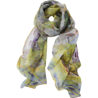 名画ストール（クリムト「カソーネスガルダチャーチ」）