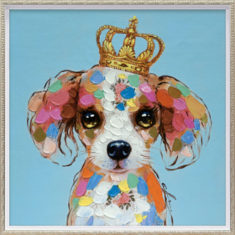 オイル ペイント アート「キング カラフル（Mサイズ）」