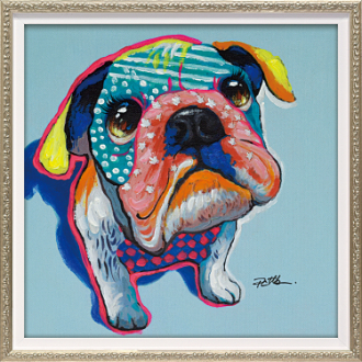 オイル ペイント アート「カラー ブル（Sサイズ）」