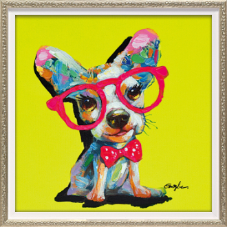 オイル ペイント アート「タイト イエロー（Sサイズ）」