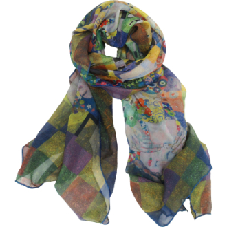 名画モザイクアートシリーズ　～ストール～（クリムト「ザ・キス」）