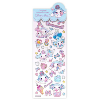 クローズピン　飴ノ森ふみかふち箔クリアシール　シナモロール