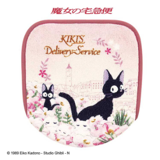 魔女の宅急便 トワイライトジジ トイレ兼用フタカバー ピンク