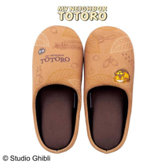 となりのトトロ どんぐりネコバス スリッパ ベージュ