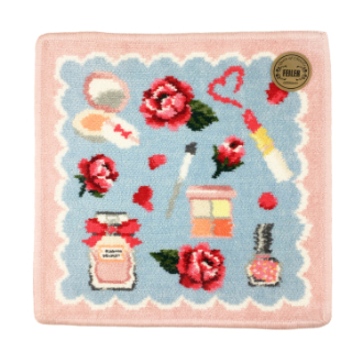 【FEILER】フェイラー　タオルハンカチ　エターナルヒロイン　ペールブルー/ピンク