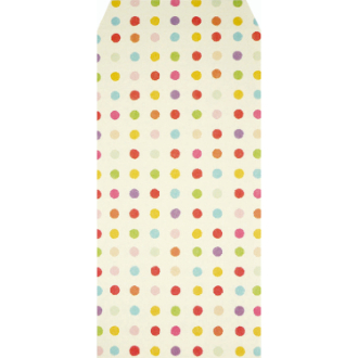 ふわり和紙ぽち袋 大 カラフルドット