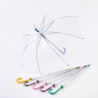 [クイックセット]  カラー手元 60cm ビニールジャンプ傘（60本）