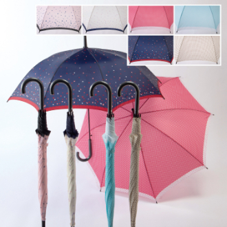 [クイックセット]  婦人プリント ジャンプ傘（48本）