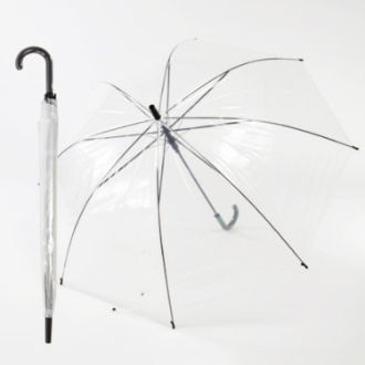 [クイックセット]  60cm ビニール 黒手元 ジャンプ傘（60本）